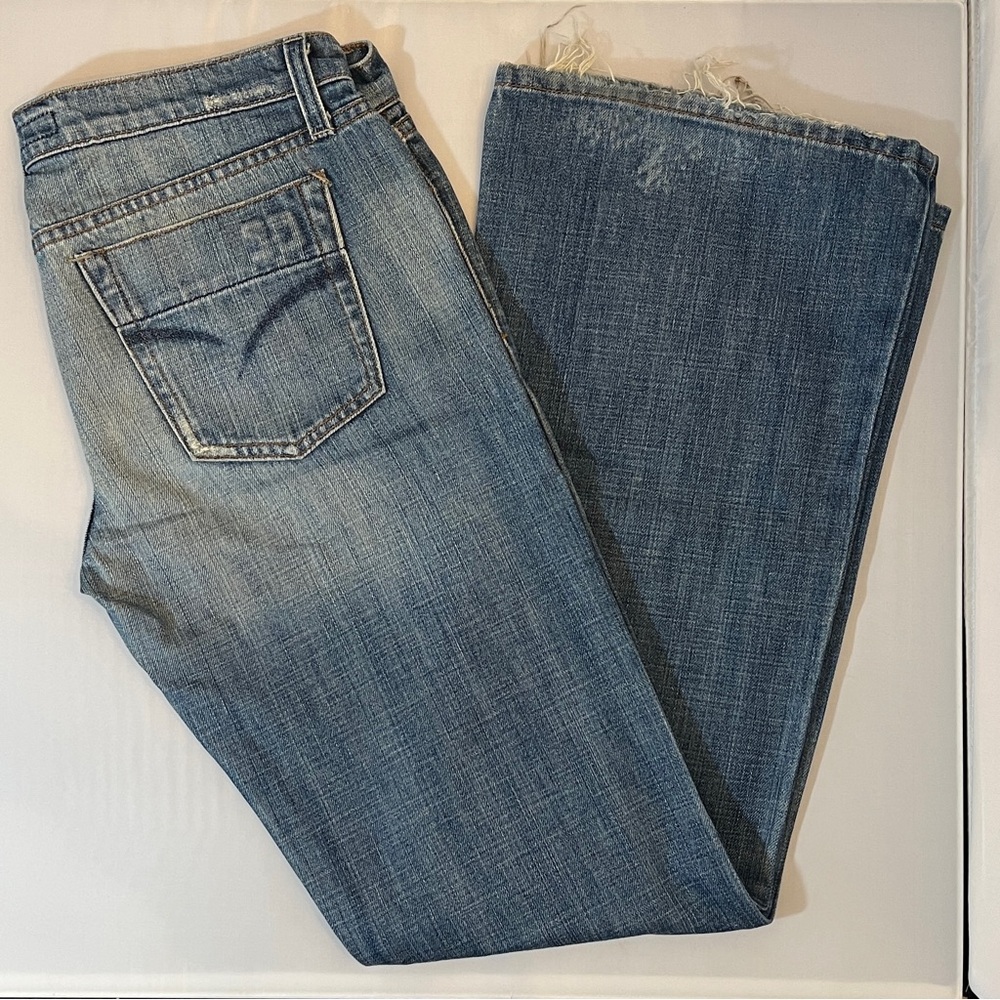 Joe's Jeans low rise flare in Classic Blue